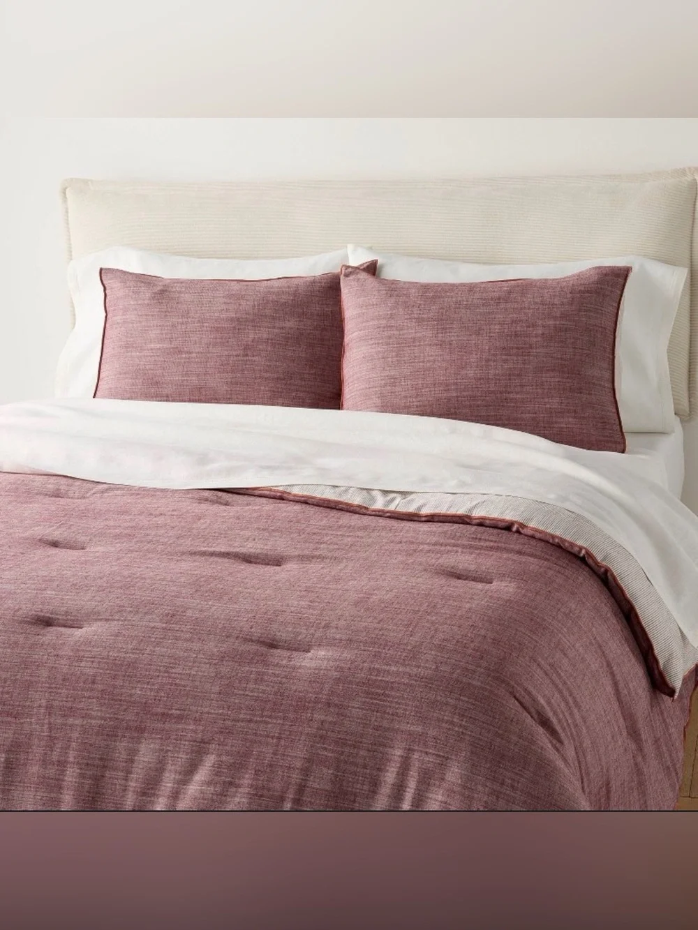 Reversible Mauve Duvet Cover Set Home Bedding. Hearth & Hand Magnolia x Target